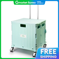 Large 4-Wheel Foldable Cart Supermarket Shopping Cart Hand Folding Cart Handcart Market