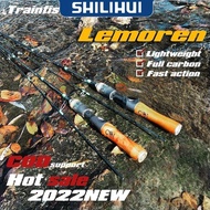 Promo SHILIHUI Joran Pancing Casting 1.37M/1.5M/1.68M/1.8M/1.98M LEMOREN V2 Solid Carbon UL Fishing 