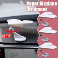 Universal Rotatable Car Central Control Swing Ornaments Vehicle Mounted Paper Airplane Inertia Decor