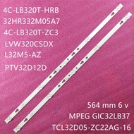 TCL 32S6500 - Set of 2 bars with 5 6V LEDs for 32S5300 32D3000 Casper 32HG5000 32HN5000 32HR332M05A7