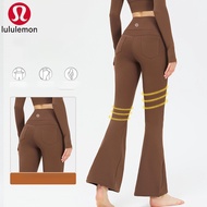 Lululemon Yoga Bell Pants Women's High Waist Peach Pants Yoga Clothing Sports Hip Lifting Micro Raging Fitness Yoga Pants Lulu Yoga Clothing Factory Special