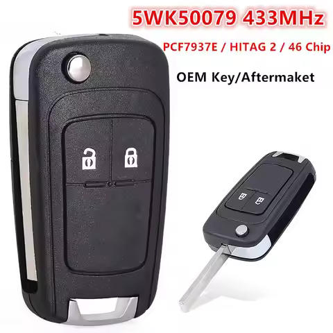 5WK50079 433MHz New Remote Key Fob For Opel Vauxhall Astra J Corsa E Zafira Tourer Insignia Mokka Vi