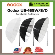 Godox UB-165W/ UB-165S/ UB-165D 65in 165cm Parabolic Inner White/Silver/White Reflec Umbrella Studio