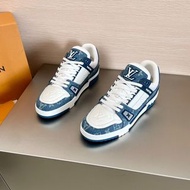 💜全新正品💜LV Trainer白蓝牛仔