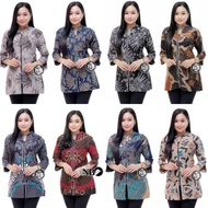 Atasan Batik Wanita Modern Baju Kerja Guru Pns Karyawan baju Acara