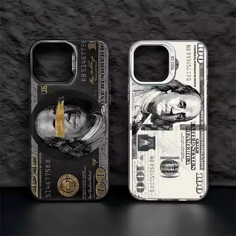 Cool 100 Dollar Bank Note Phone Case For iPhone 17 Pro Max 16 15 Pro 14 13 Mini 12 11 XR X 17Air Plu