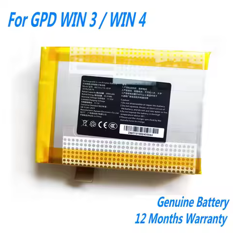 NEW Original 11.55V 45.05Wh AEC555779-3S1P Battery For GPD WIN3 WIN 3 / WIN 4 Handheld Gaming Laptop