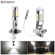 DREAMFOREST 1Pc Car Light H1/H3 10SMD LED High Power Fog Daytime Running Bulb 5630 5730 Bright Auto 