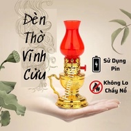 Permanent Battery-powered Altar Lamp, Decorative Worship Lamp forCNY Day, Battery-powered Candle