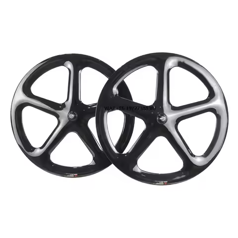 LightCarbon 700C Aero Carbon 5-Spoke Wheel for 700C Road/TT/Track Bike Use
