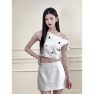 👍European Station Unique Suit Summer Outing Street C-Bit 26 Summer New Style French Design Niche Fas