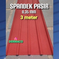 SPANDEK PASIR 0,35 mm x 3 M / ATAP SPANDEK PASIR / ROOFDECK / SPANDECK