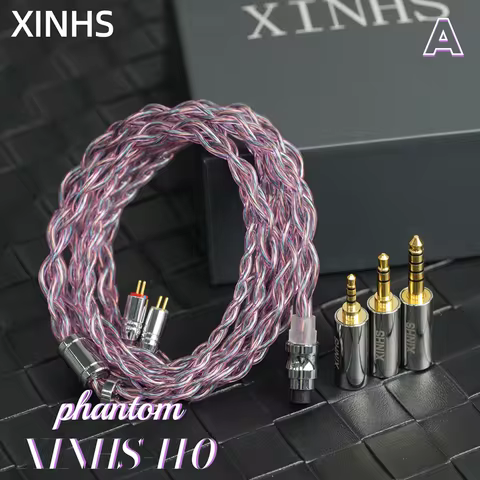 XINHS-110 4 pole high conductive OFC modular upgrade cable 2.5mm/3.5mm/4.4mm for For MK4/M6/F3 Bless