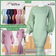 Baju Raya 2024 Mini Kurung Modern Hanum Baju Kurung Putih Hitam Kurung Lace Baju Nikah Tunang Brides
