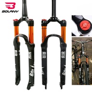 BOLANY 26/27.5/29'' fork suspension MTB bike Tapered/Straight Fork Disc Steerer Brake 100mm Travel QR Bicycle Air Forks