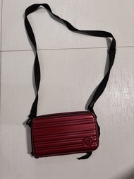 Starbucks Red Hard Shell Mini Suitcase Crossbody Bag 星巴克酒紅色硬殼小行李箱斜揹袋
