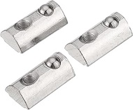 MAODOXIANG 3D Printer Accessories 50pcs Carbon Steel 20 Series Elastic Nut Round Roll T Slot Spring 