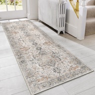 GENIMO Runner Rug 2x5 Non Slip Machine Washable Vintage Hallway Runner Rug, Low Pile Lightweight Rug