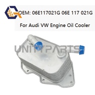 Car Engine Oil Cooler Radiator Assy For Audi A4 A5 A6 A7 A8 Q5 Q7 Volkswagen Touareg 06E117021G 06E 