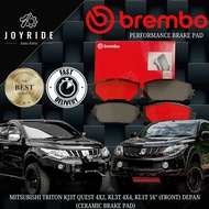 BREMBO CERAMIC MITSUBISHI TRITON KJ3T QUEST 4X2, KL3T 4X4, KL1T  VGT 16" FRONT (DEPAN) BRAKE PAD