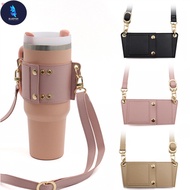 BF Leather Water Bottle Holder with Strap Compatible with Stanley 30oz & 40oz Tumbler with Handle St