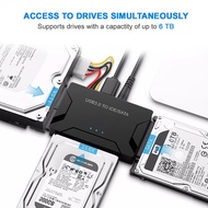 USB 3.0 to SATA IDE ATA Adapter for PC Laptop 2.5" 3.5" HDD Hard Disk Driver with Power External SSD