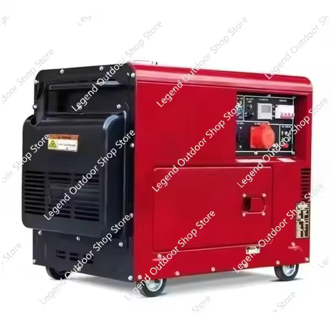 ALL COPPER 5/6/8/10/12kVA Silent Diesel Generator Air-Cooled Portable Power Station for Camping/Cons
