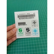 Sticker Barcode Included Set