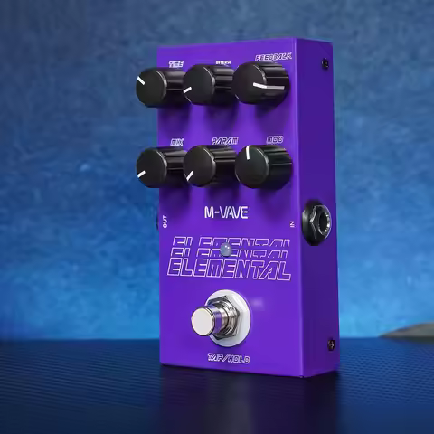 M-VAVE Elemental Digital Delay with TAP/HOLD 9 Delay Effects 3-Band EQ True Bypass Studio Pedal for 