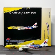 Phoenix 1: 400 Airplane Model Malaysia Airbus Airbus A330-300 9M-MTG Malaysia Tiger Painted Brand Ne