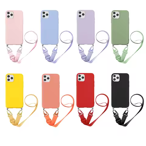 Strap Crossbody Case For Xiaomi POCO X7 F8 F7 M6 X6 Redmi Note 15 14 Pro 15C 14C 13 Mi 15T 14T 13T N