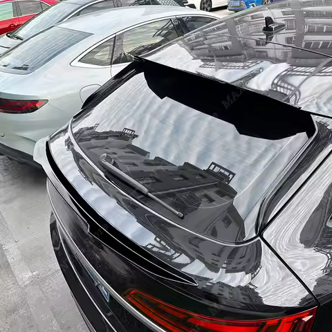 Rear Trunk Spoiler Wing For Audi Q5 FY Sline Sportback 2021 2022 2023 2024 Rear Roof Lip Middle Wing