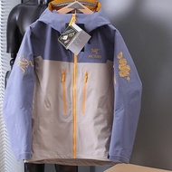 外國優惠預訂 Arcteryx 始祖鳥刺繡logo 拼色蛇年 alpha SV 沖鋒衣 連帽風褸外套