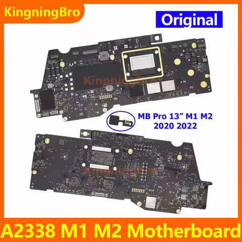 2020 2022 Original Laptop Logic Board For Macbook Pro 13" A2338 Motherboard With Touch ID M1 M2 256G