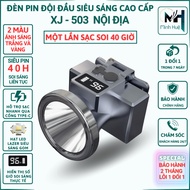XJ 503 super bright head torch with long battery life of 40 hours continuously display TYPE-C rechar