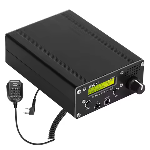 USDR uSDX+ Plus V2 10/15/17/20/30/40/60/80m 8 Bands SDR All Mode High Frequency SSB QRP Transceiver 