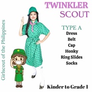 AUSLOFACT1 SCOUTING UNIFORM FOR GIRLS TYPE A DRESS COMPLETE SET [TWINKLER]