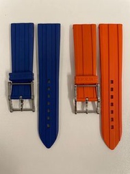 BRM watch B.R.M rubber strap blue orange 橙色藍色塑膠錶帶 22mm