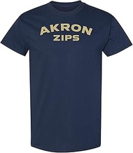 UGP Campus Apparel University of Akron Zips Arch Logo, Team Color T Shirt