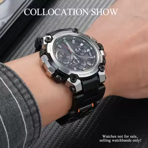 Modified Watchband For Casio G-shock 5672 MTG-B3000 Watch Strap mtg-b3000 series tainless steel stra