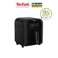 Global House  Tefal  หม้อทอดไร้น้ำมันอินฟราเรด ระบบดิจิทัล ขนาด 6 ลิตร รุ่น EY821868 สีดำ รับประกันข