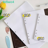 TN5WC4 Loose Leaf Storage Book, Sticker Organizer A4 A5 A6 White Release Paper, Stationery 40 Sheets