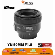 50MM F1.8 LENS FOR NIKON YONGNUO YN FIXED BOKEH LENS Like New