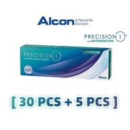 (30 pcs + 5 pcs) Alcon Precision 1 Toric Daily Disposable Silicone Hydrogel Astigmatism One Day Clea