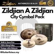 Zildjian A Zildjian Cymbal Set - City Pack - 12" Hi-hats (Pair), 14" Crash, and 18" Ride ( ACITYP248
