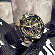 Casio Watch Men GSHOCK Watch Steel Heart Black Gold New Style Solar Waterproof Watch GST-B400GB/GST-