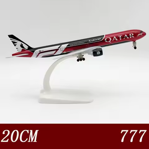 NEW 20CM Alloy Aircraft Model B777 Q atar Plane Model Souvenir Edition Collectible b777 Model Airpla