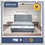 PROMO Bigland Springbed Big Pocket Plustop - Kasur/Set - FREE BANTAL