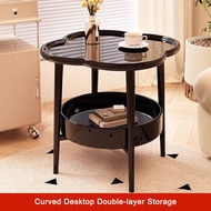 Q54OJPJ5B 4040CM Side Table Plastic Samll End Table Trendy With Storage Bedside Table for Living Roo