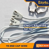 4 FEET END CAP WIRE ONLY FOR T8 LED TUBE / WAYAR 4 KAKI UNTUK TUBE T8 / LED T8 TUBE WIRING CABLE